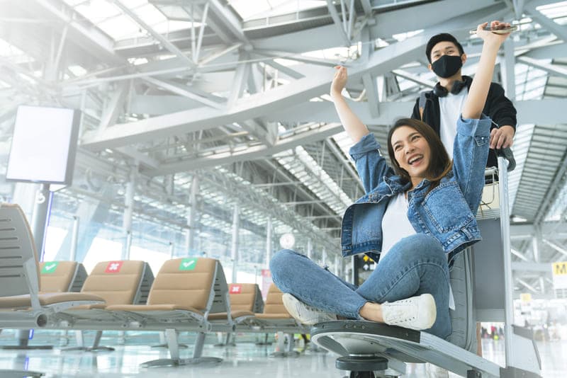 Traveler visiting India Air Suvidha